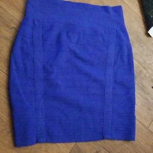 Blue Stretchy Skirt